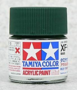 TAMIYA 壓克力系水性漆 10ml 暗綠色 日本軍機